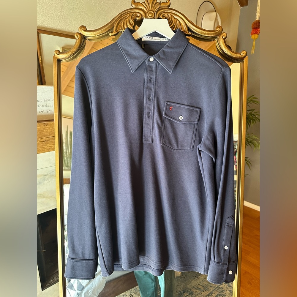 Criquet Long Sleeve Players Shirt worn once like NEW!